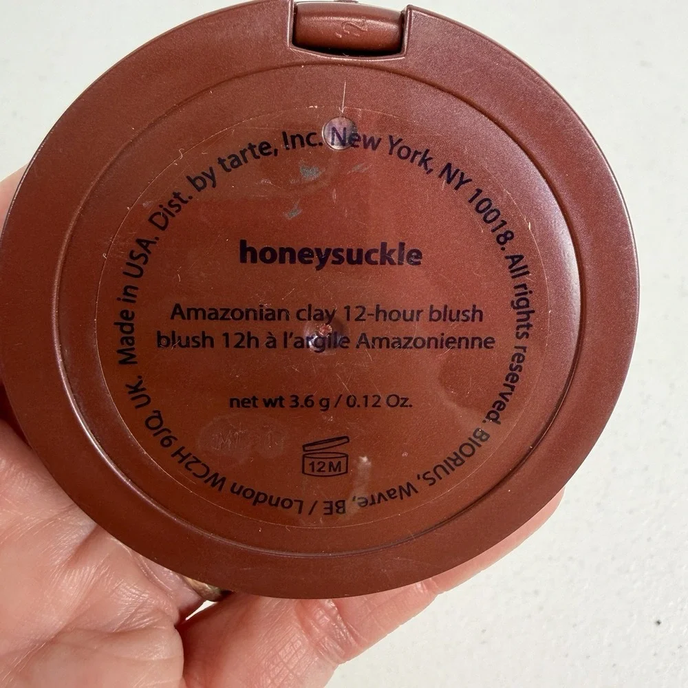Tarte Amazonian Clay 12 Hour Blush Honeysuckle 0.12‎ OZ Makeup Cosmetics